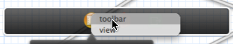 Choose the toolbar property